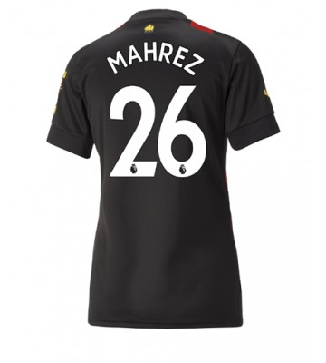 Manchester City Riyad Mahrez #26 Bortedrakt Kvinner 2022-23 Kortermet